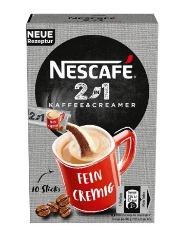 NESCAFE 2&1 COFFEE & CAREAMER - 10pcs