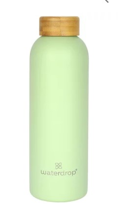 WATER DROP Bouteille inox pastel olive 600m