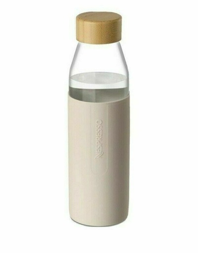 Nespresso Reusable Glass Water Bottle with Sleeve 500 ml