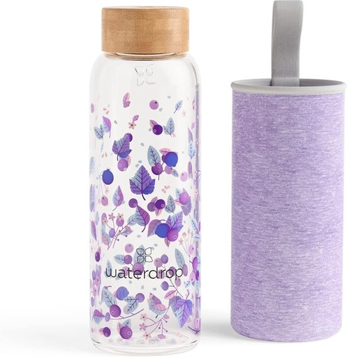 400 ml drinking bottle glass leak-proof, suitable for carbonated drinks